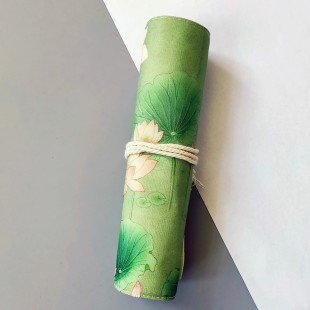 Тканинний пенал в китайському стилі Зелений